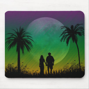 Palm Tree Sunset Mousepad Muismat