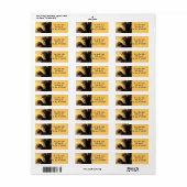 Palm Tree Sunset retouradreslabels Etiket (Full Sheet)