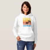 Palm Tree Sunset Silhouette Hoodie (Voorkant volledig)