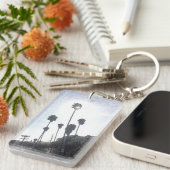 Palm Tree Sunshine Sketch Sleutelhanger (Voorkant Rechts)