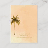 Palm Tree Terracotta Modern Ketting Display Visitekaartje (Achterkant)