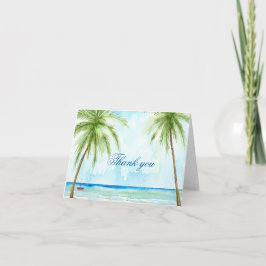 Palm Tree Thank You Card Bedankkaart