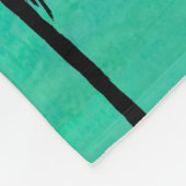 Palm tree throw blaket fleece deken (Hoek)