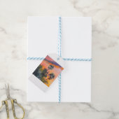 Palm Tree Topjes - Vuurlucht Cadeaulabel (Met Touw)