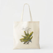 Palm Tree Tropical Beach Bruiloft Welkom Tote Bag (Voorkant)
