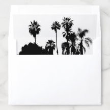 Palm Tree Tropical Beach Zwart-wit