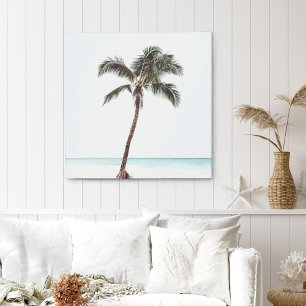 Palm Tree Tropical Coastal Summer Canvas Pr