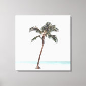 Palm Tree Tropical Coastal Summer Canvas Pr Afdruk (Voorkant)