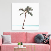 Palm Tree Tropical Coastal Summer Canvas Pr Afdruk (Insitu (Woonkamer))