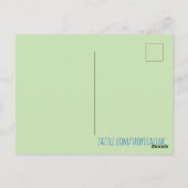 Palm Tree Tropical Island Briefkaart (Achterkant)