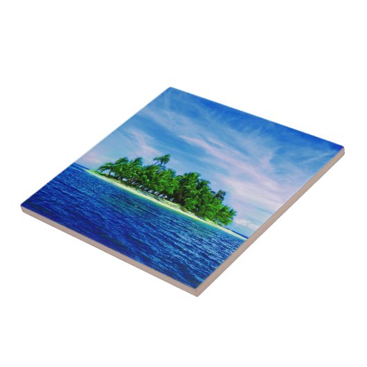 Palm Tree Tropical Isle Tegeltje (Zijkant)