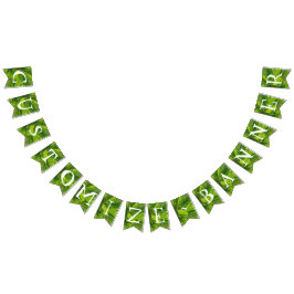 Palm Tree Tropical Party Luau Bunting Banner