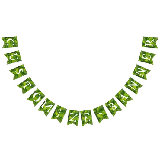Palm Tree Tropical Party Luau Bunting Banner (Alle)