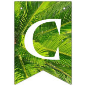 Palm Tree Tropical Party Luau Bunting Banner (Eerste vlag)