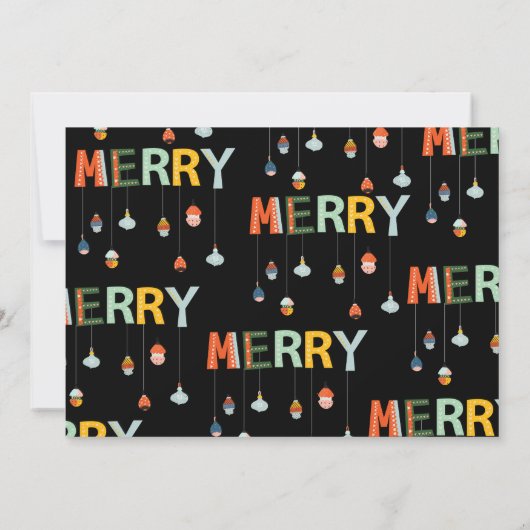 Palm Tree Tropical Retro Holiday Party Invitation Kaart (Achterkant)