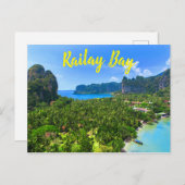 Palm Tree Tropical Thailand Island Bay Briefkaart (Voorkant / Achterkant)