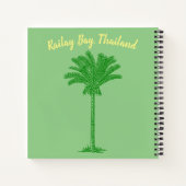 Palm Tree Tropical Thailand Island Bay Notitieboek (Achterkant)