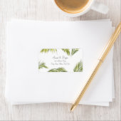 Palm Tree trouwadreslabel Etiket (Insitu)