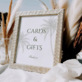  Palm Tree Trouwkaarten & Geschenken Poster