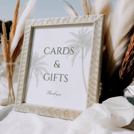  Palm Tree Trouwkaarten & Geschenken Poster