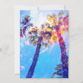 Palm Tree-uitnodiging, Notecard, Briefpapier Kaart (Voorkant)