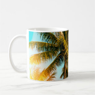 Palm tree - vintage effect style pictures and ligh koffiemok