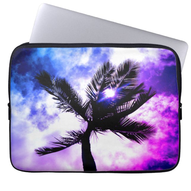 Palm Tree waterbestendige laptophoes (P & B Editio Laptop Sleeve (Voorkant)
