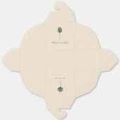 Palm Tree Wedding Bedankdoosjes (Ongevouwen)