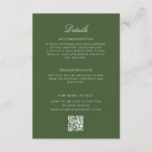  Palm Tree Wedding Details QR Code Informatiekaartje (Voorkant)