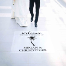 Palm Tree Wedding Floor Decals