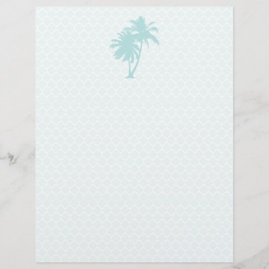 Palm Tree Wedding Welcome Letter for Antigua (Achterkant)