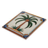 Palm Tree woestijn eiland tropisch strand huis dec Tegeltje (Zijkant)