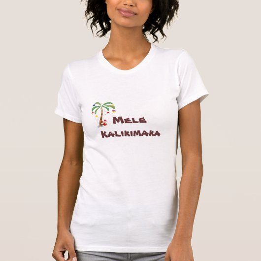 palm_tree_xmas, Mele Kalikimaka T-shirt (Voorkant)