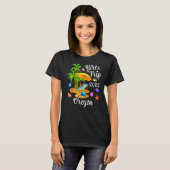 Palm Tree Zomer Vakantie Meisjes Trip 2022 Oregon T-shirt (Voorkant volledig)