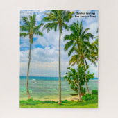 Palm Trees American Samoa.kerstcadeautjes Legpuzzel (Verticaal)
