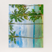Palm Trees American Samoa.kerstcadeautjes Legpuzzel (Verticaal)