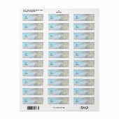 Palm Trees and Beach St. Thomas VI Save the Date Etiket (Full Sheet)