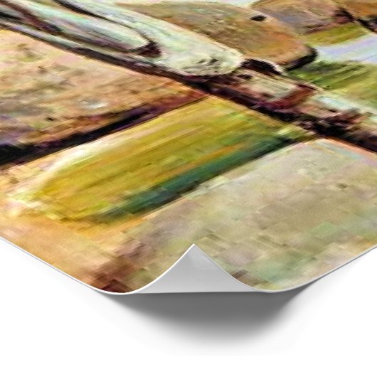 Palm Trees and Boulders, Bay of Rio, Poster (Hoek)