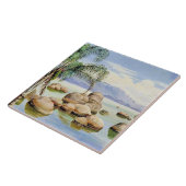 Palm Trees and Boulders, Bay of Rio, Tegeltje (Zijkant)