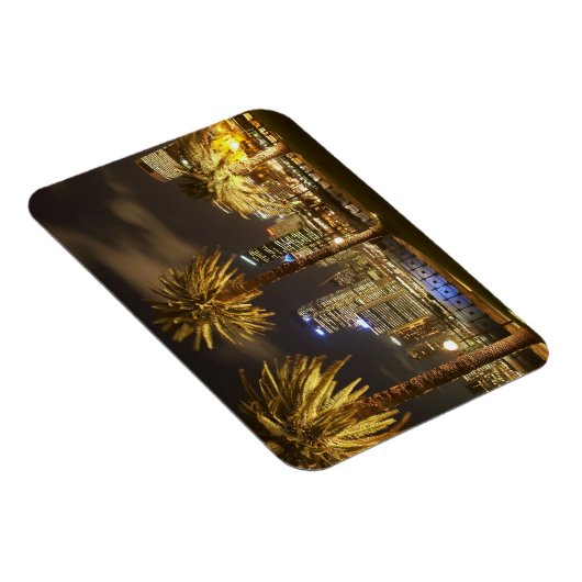 Palm Trees and CBD at Night, Sydney, New South Magneet (Rechterzijde)