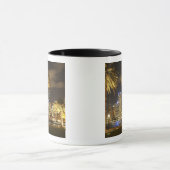 Palm Trees and CBD at Night, Sydney, New South Mok (Midden)