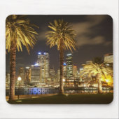 Palm Trees and CBD at Night, Sydney, New South Muismat (Voorkant)