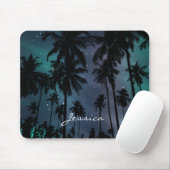 Palm Trees and Starry Night Sky Personalised Muismat (Met muis)