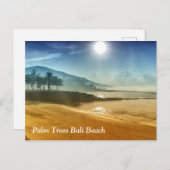 Palm Trees Bali Beach Briefkaart (Voorkant / Achterkant)