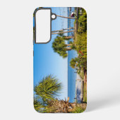 Palm Trees Bayside Ochtend Samsung Telefoon Case Galaxy Hoesje (Achterkant)