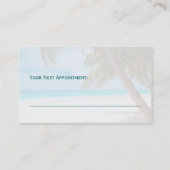 Palm Trees Beach Appointment Reminders Afsprakenkaartje (Achterkant)