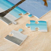 Palm Trees Beach Blue Zee Sky Sunny Day Legpuzzel (Zijkant)