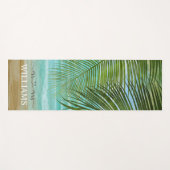 Palm Trees Beach Personalized Yoga Mat (Voorkant (horizontaal))