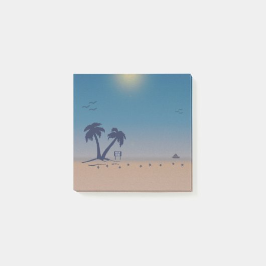 Palm Trees Beach Post-it® Notes (Voorkant)