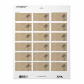 Palm Trees & Beach Sand Address Label (Full Sheet)